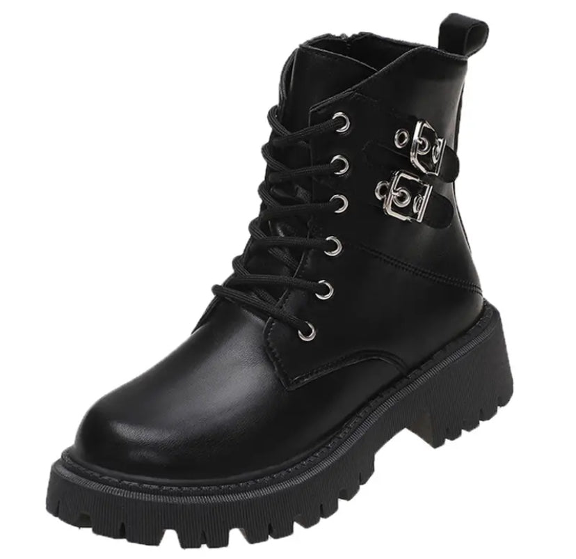 Black and White Boots
