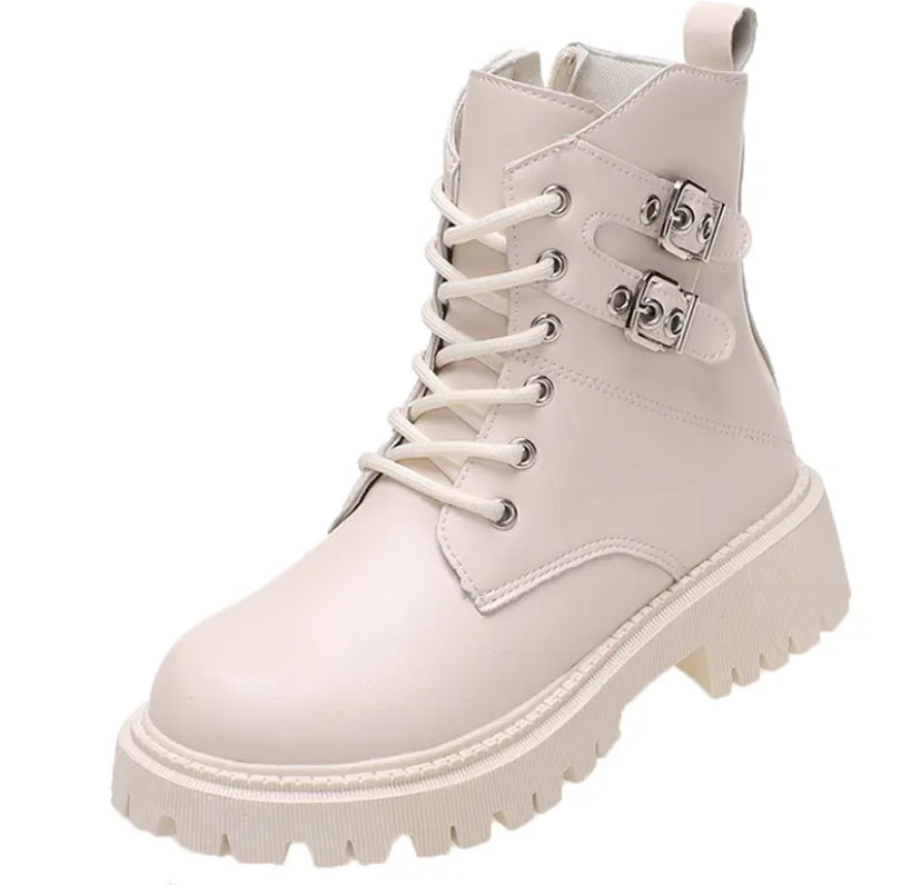 Black and White Boots