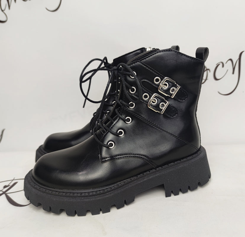 Black and White Boots
