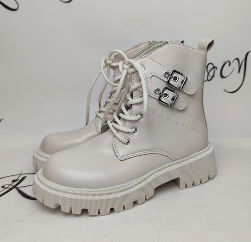 Black and White Boots