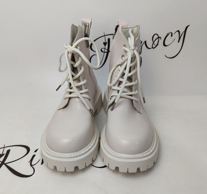 Black and White Boots