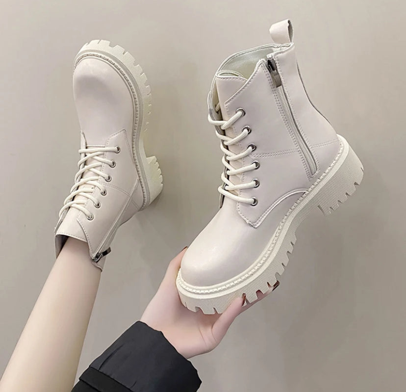 Black and White Boots