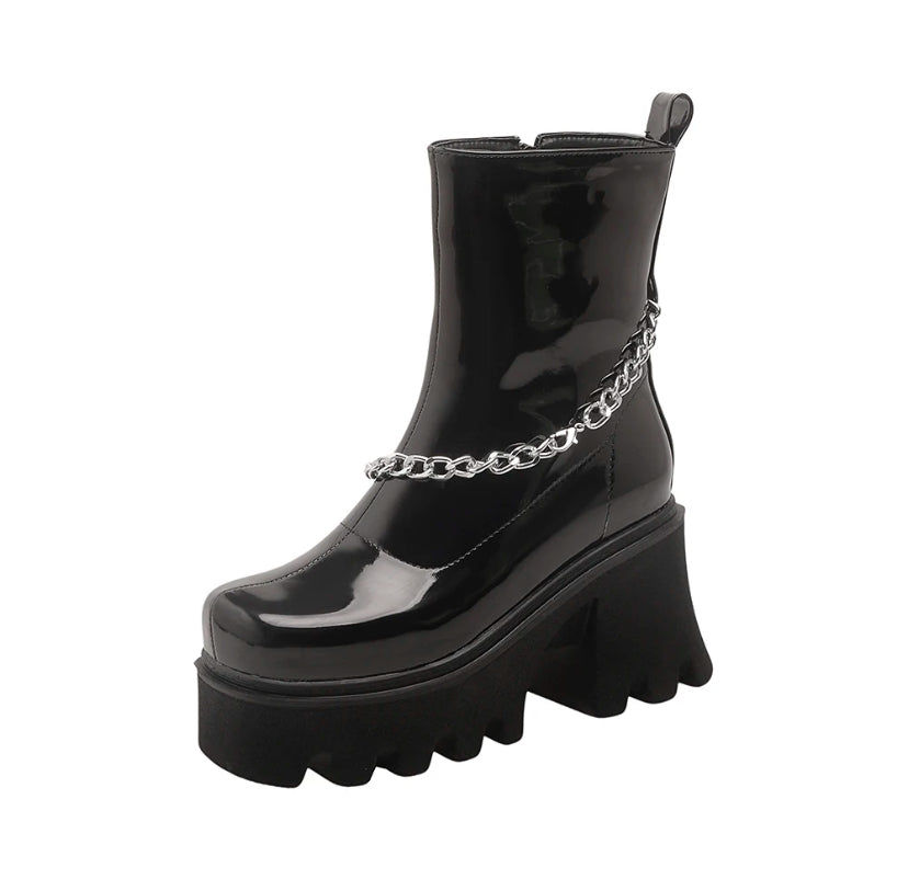 Green and Black Boots