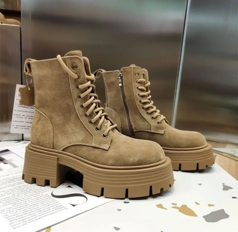 Brown Suede Boots