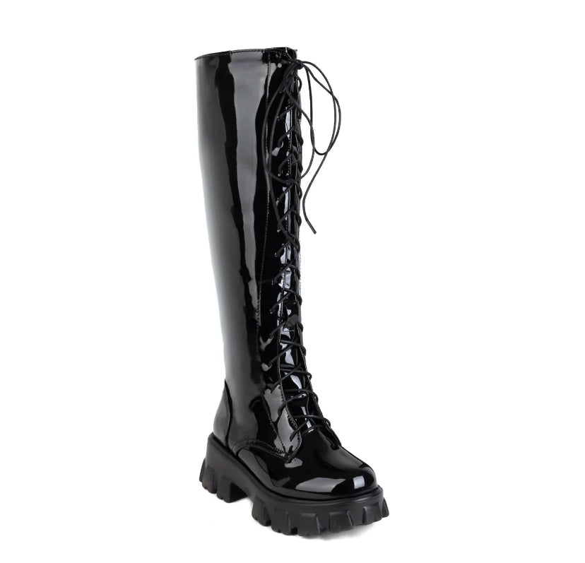 Sexy Boots Red Black White