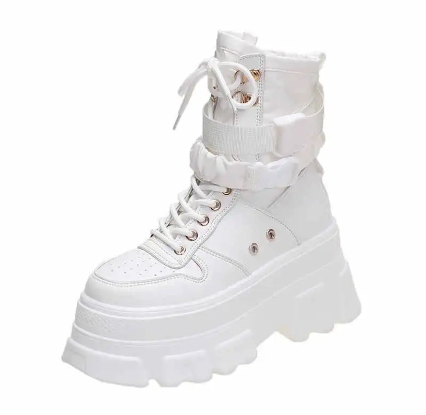 Casual Cool Boots Black White