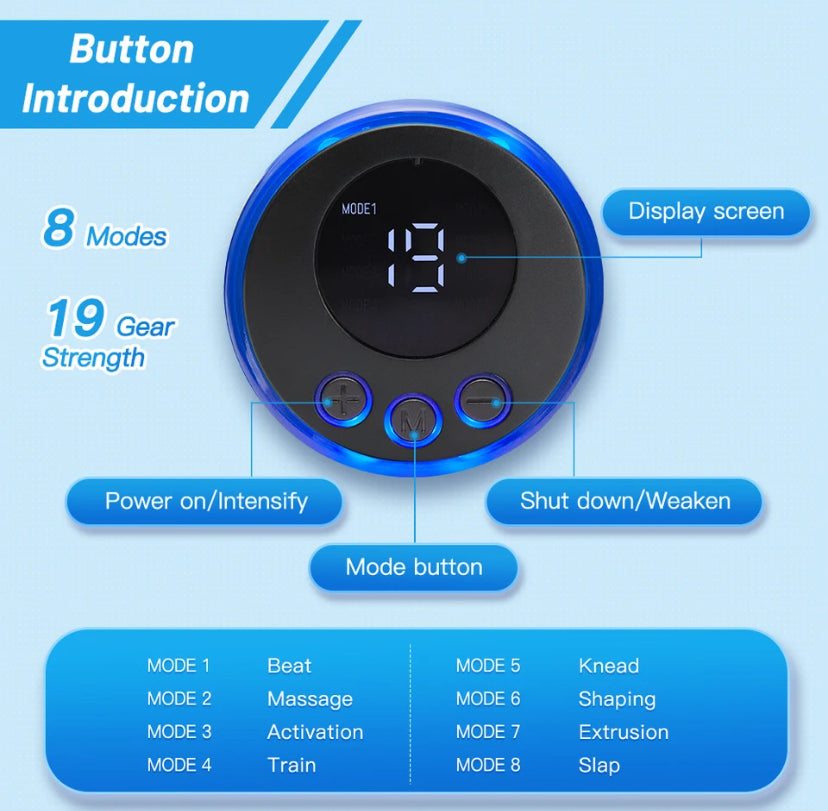Light Weight & Portable A soft and comfortable foot pad Electric EMS Foot Massager
