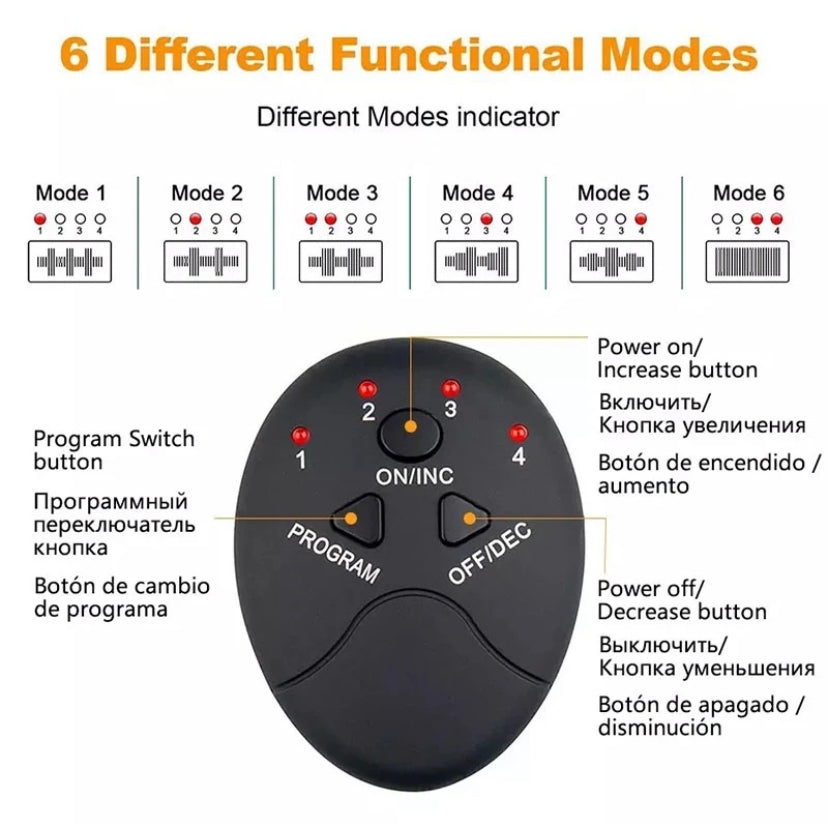 Wireless EMS Abdominal Muscle Stimulator Slimming Massager