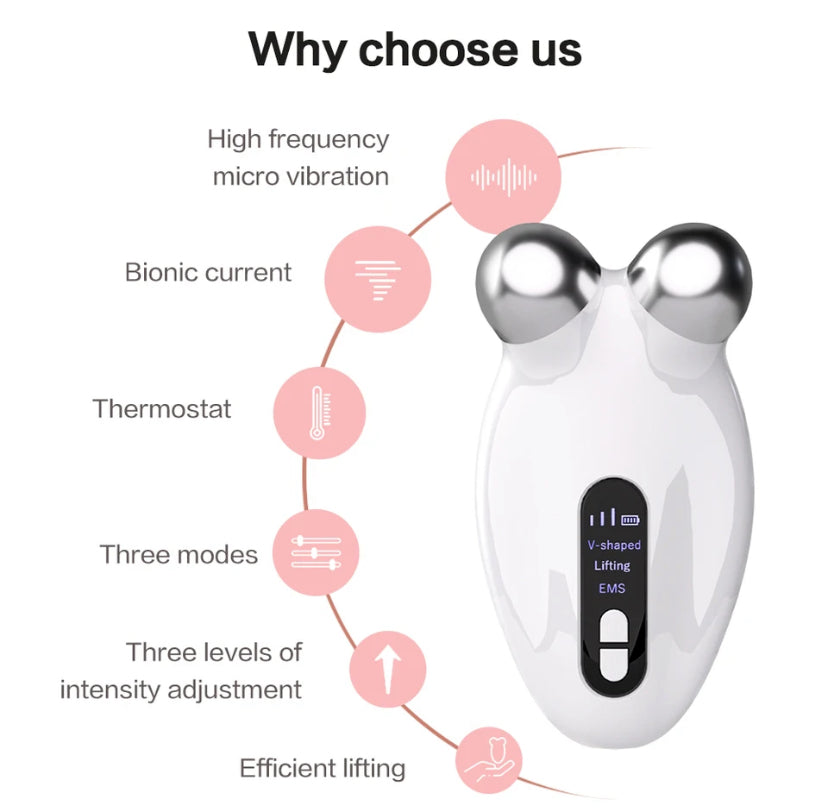 Microcurrent Face Lifting Machine Skin Rejuvenation Anti-Wrinkle Beauty Device