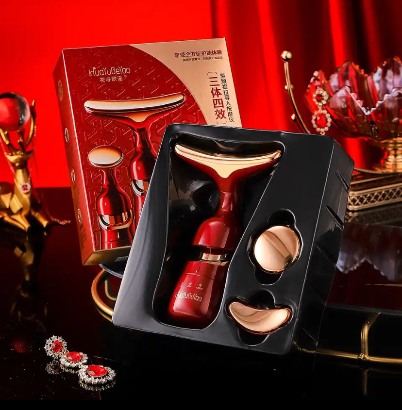 3 In 1 Face Massager Neck Facial Eye Massage Introducer