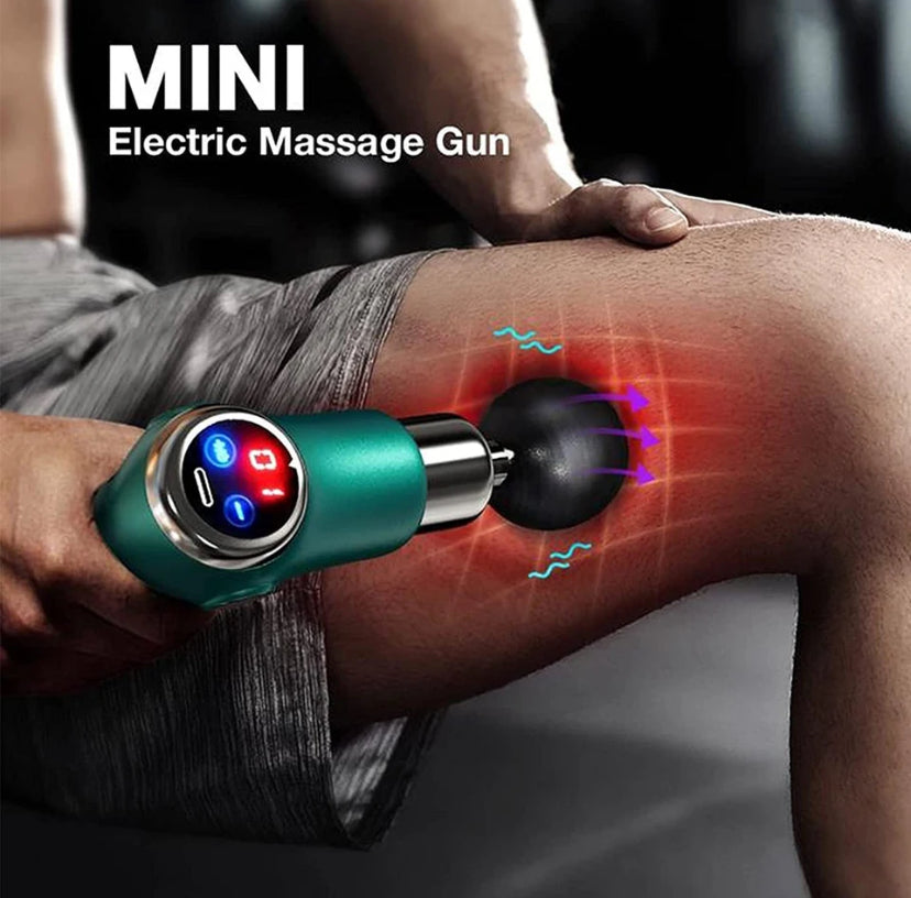 Mini LCD Massage Gun 32 Speed For Pain Relief Body Massage