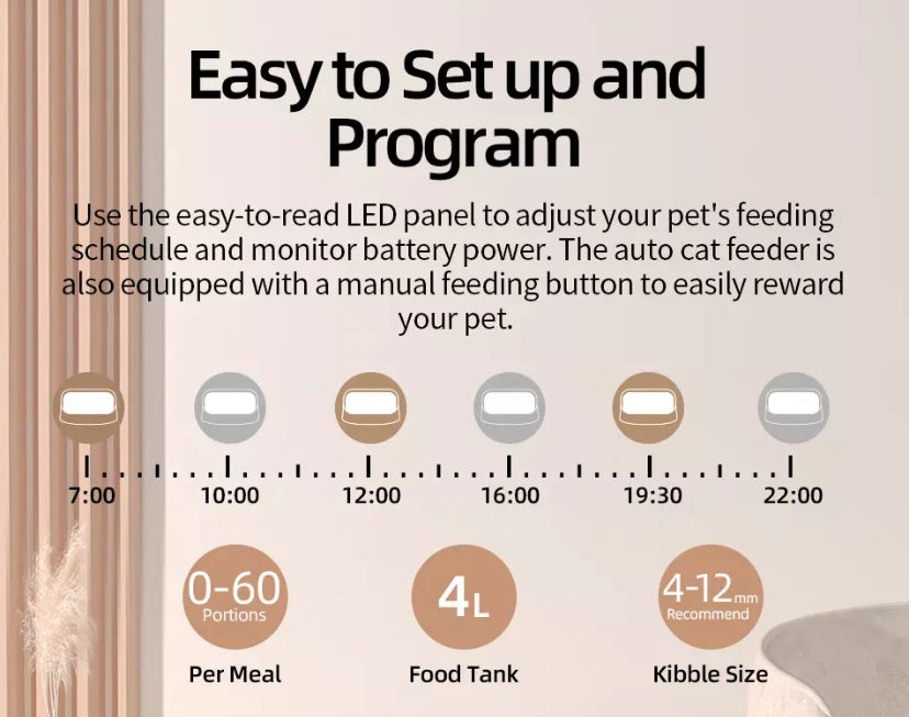 Automatic Feeder For Cats Dogs