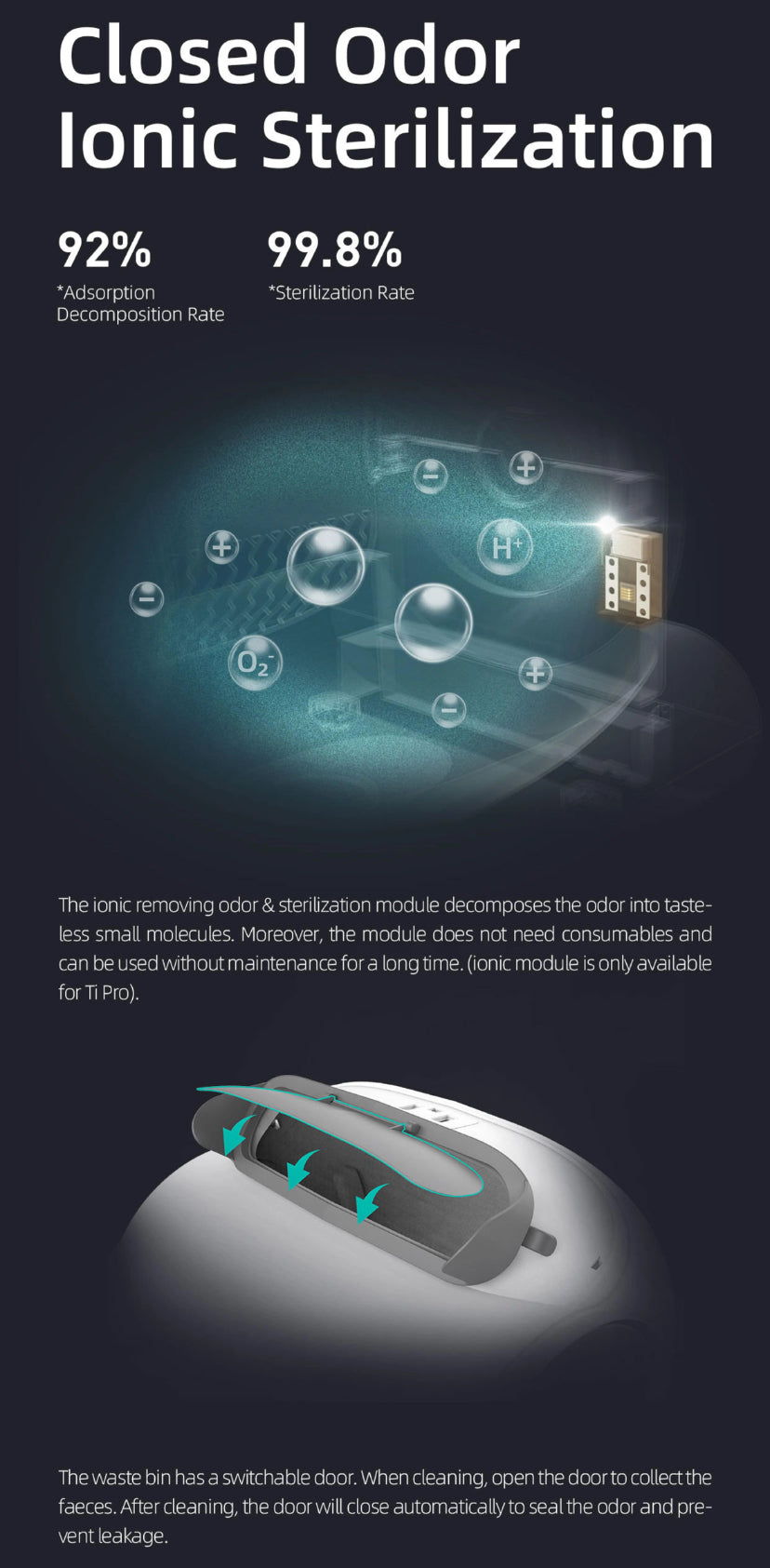 Tonepie Automatic Toilet for Cats Self-Cleaning