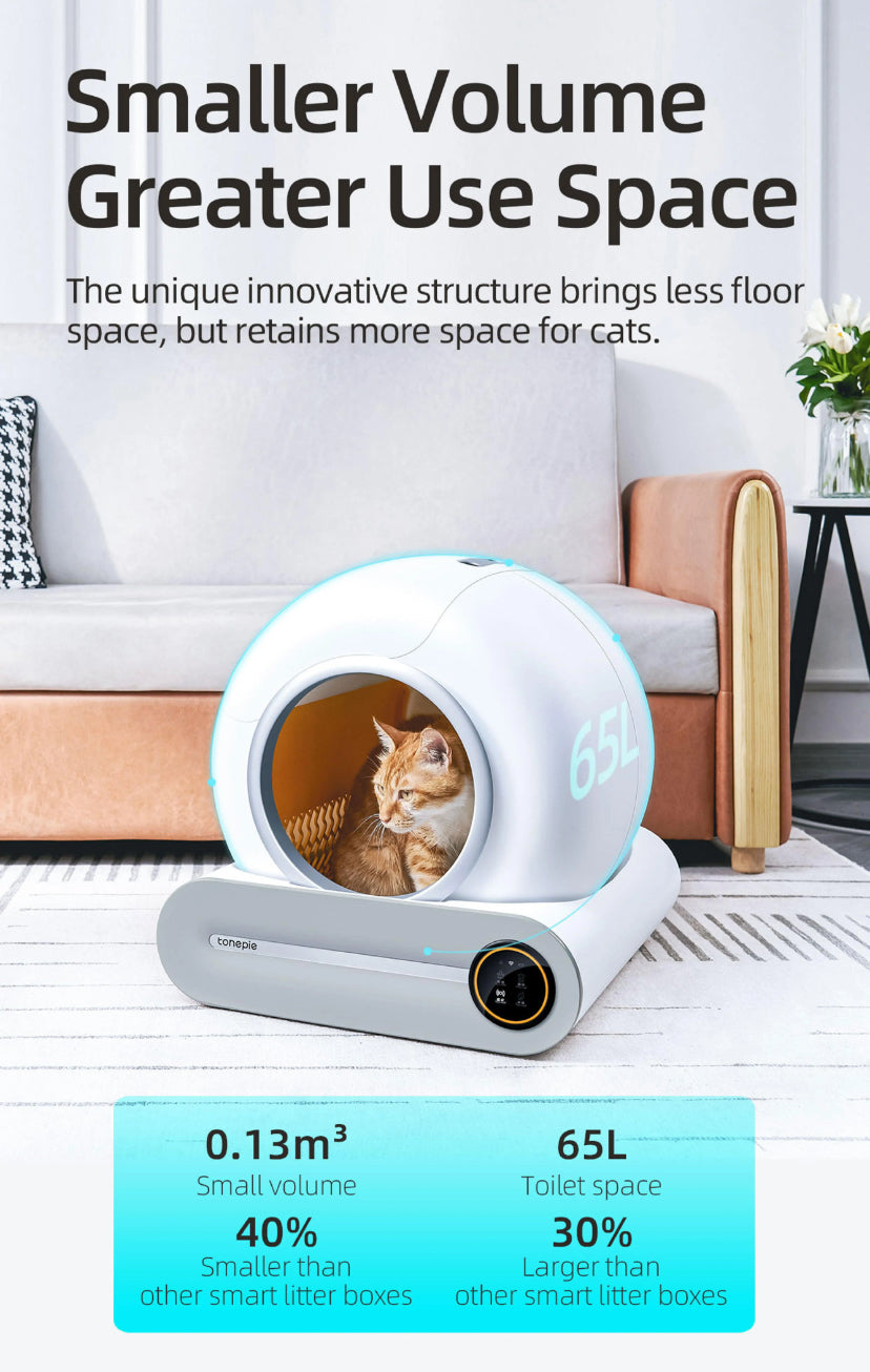 Tonepie Automatic Toilet for Cats Self-Cleaning