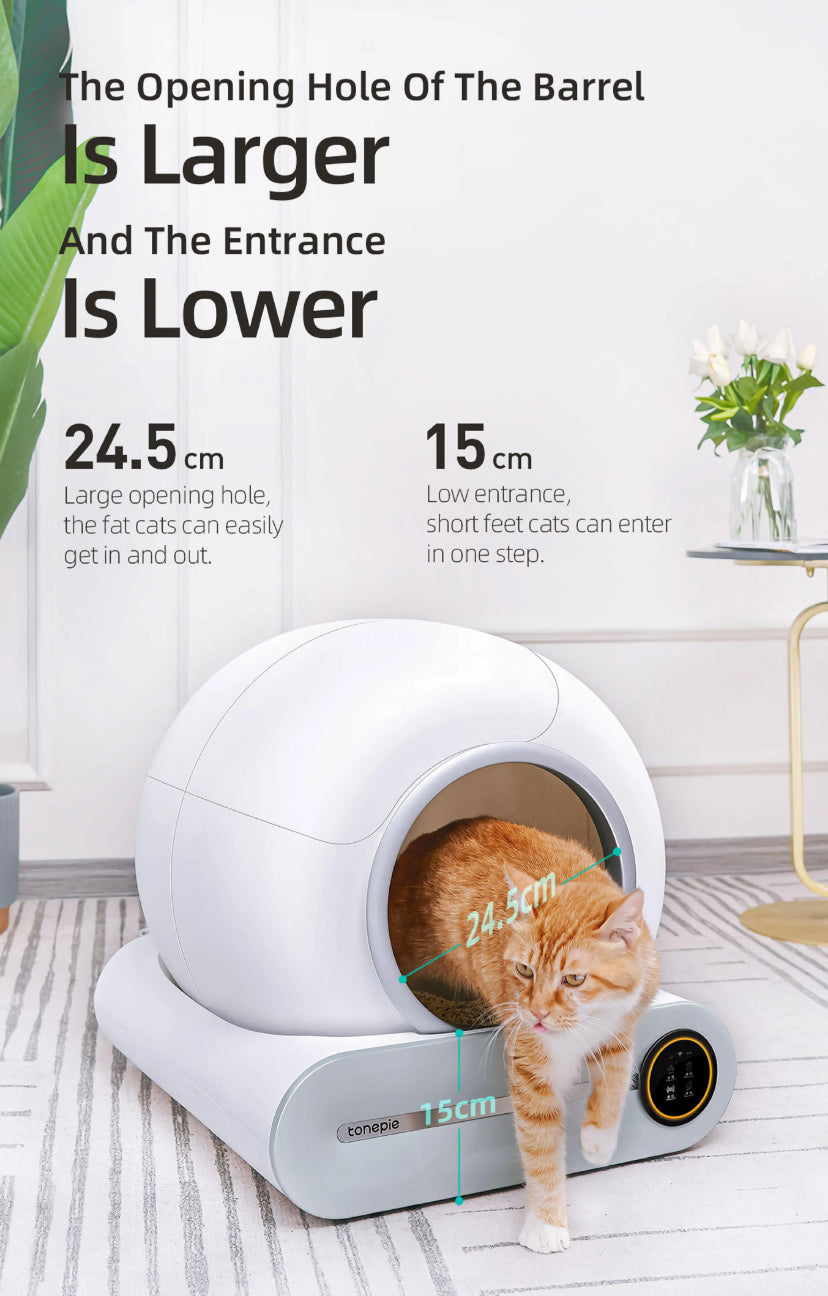 Tonepie Automatic Toilet for Cats Self-Cleaning