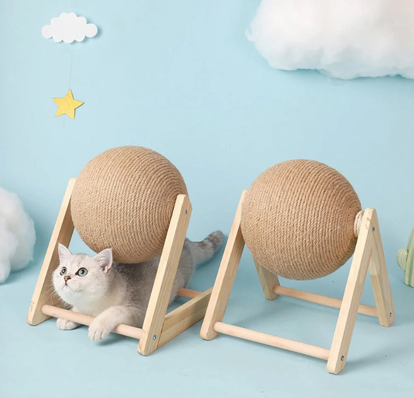 Sisal Rope Cat Scratching Ball Toy