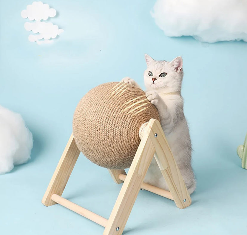 Sisal Rope Cat Scratching Ball Toy