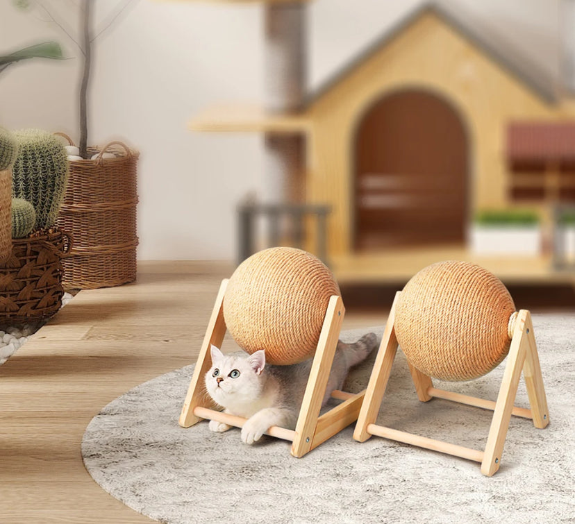 Sisal Rope Cat Scratching Ball Toy