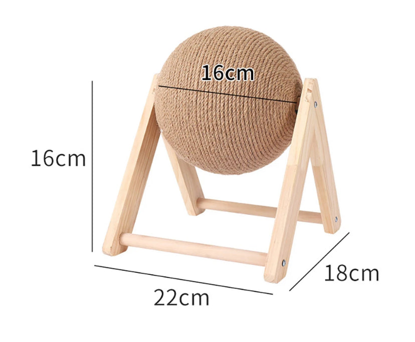 Sisal Rope Cat Scratching Ball Toy