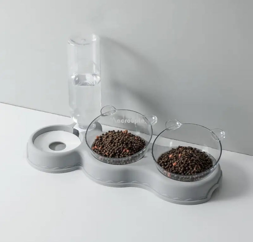 Food Bowl With Water Fountain for cats and dogs