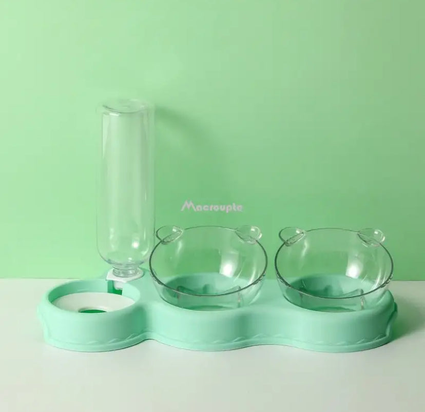 Food Bowl With Water Fountain for cats and dogs