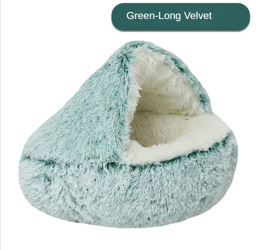 Relaxing Soft Plush Round Cats Dogs Bed