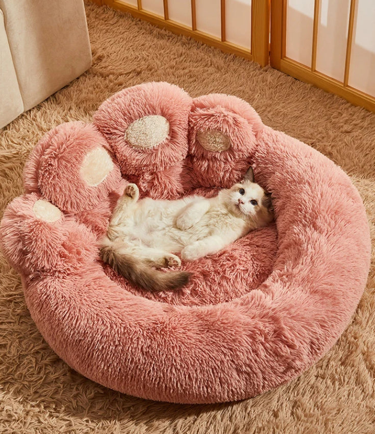 Soft Plush Round Dogs Cats Bed for Sweet Dreams