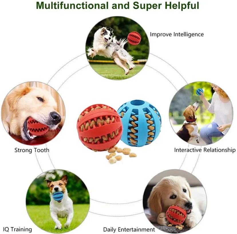 New Pet Ball Chew Treat Food Dispenser Toy Holder for Dog Cat Training Play Tool