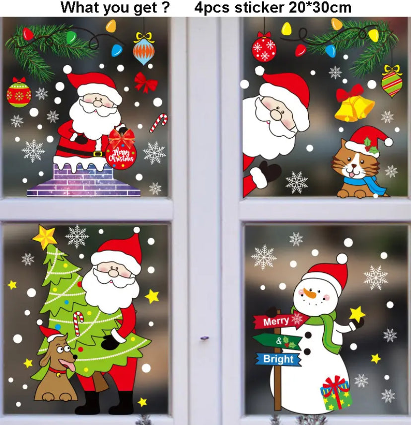 Window Stickers Merry Christmas