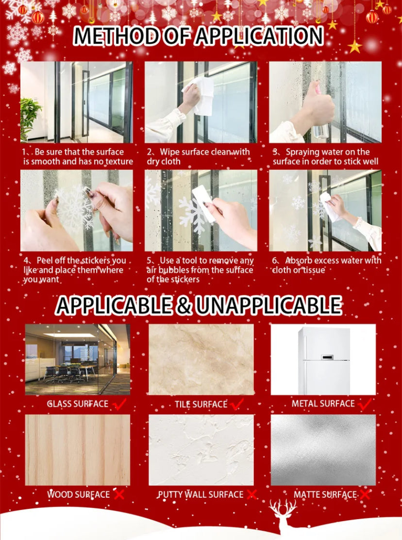 Window Stickers Merry Christmas