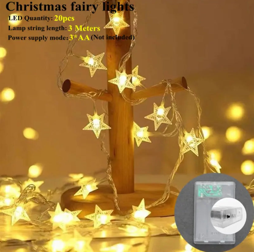 Stars LED String Lights Christmas Decoration for Home