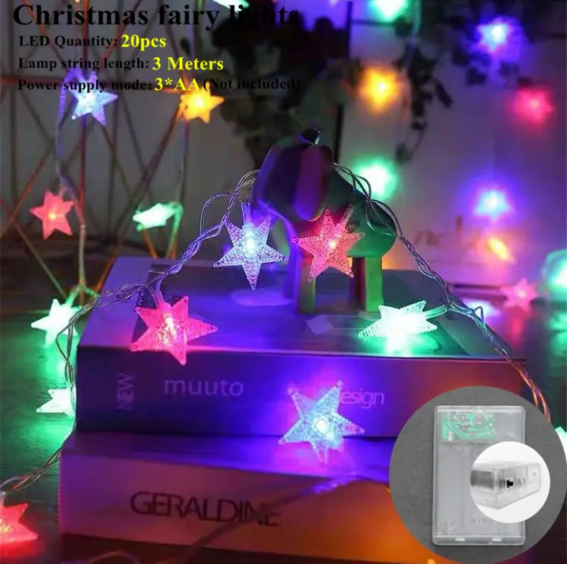 Stars LED String Lights Christmas Decoration for Home