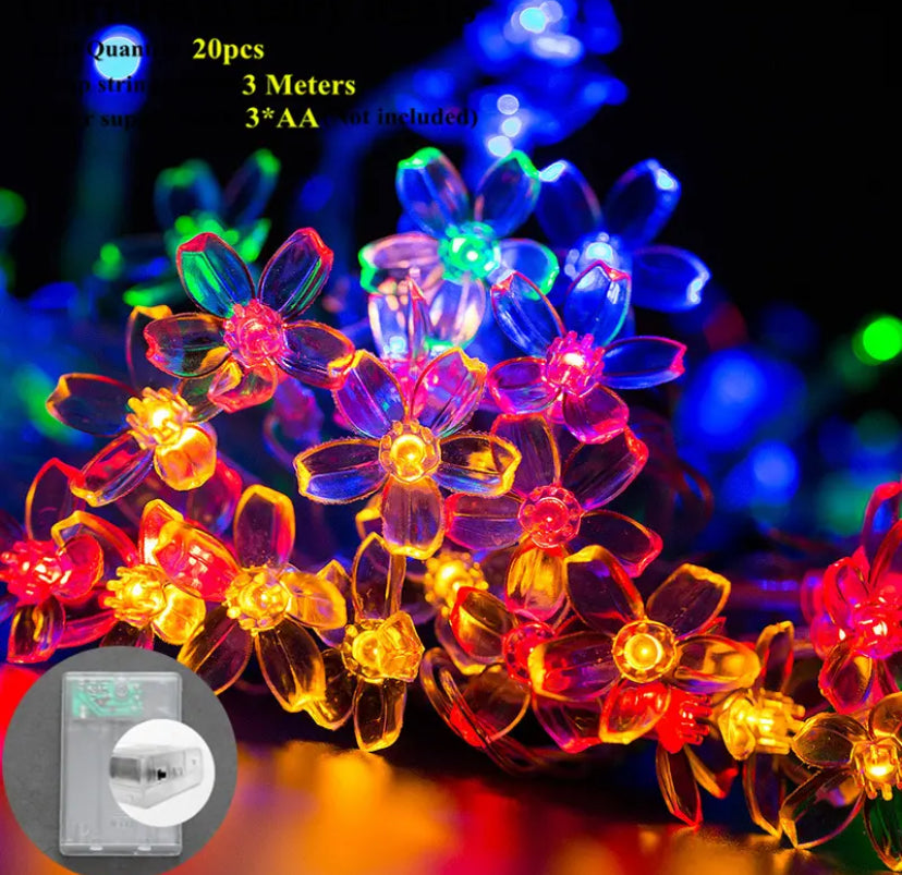 Flowers LED String Lights Christmas Decoration for Home