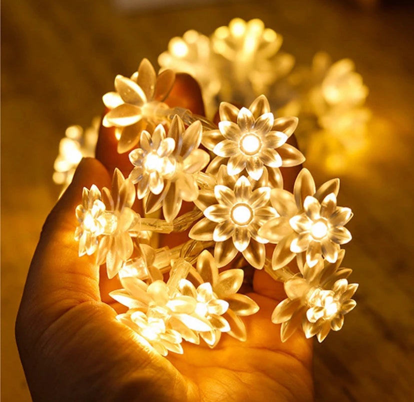 Flowers LED String Lights Christmas Decoration for Home