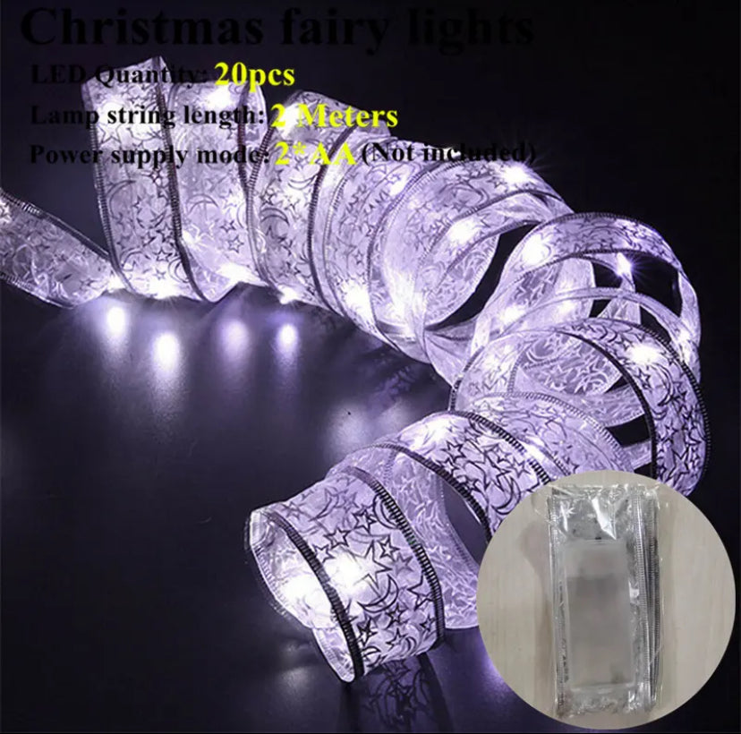 LED String Lights Christmas Decoration for Tree Ribbon
