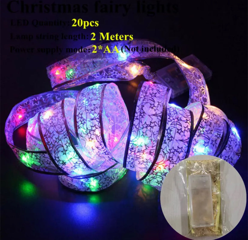 LED String Lights Christmas Decoration for Tree Ribbon