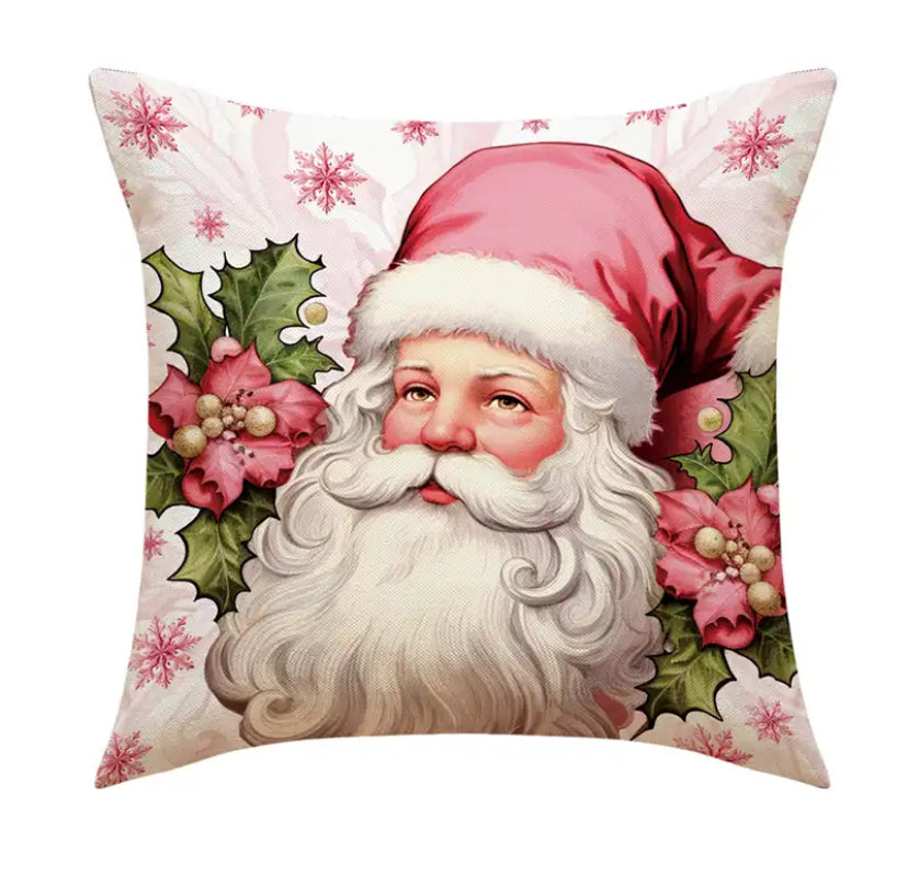 Merry Christmas Pillow Cover 45x45cm Pink Style