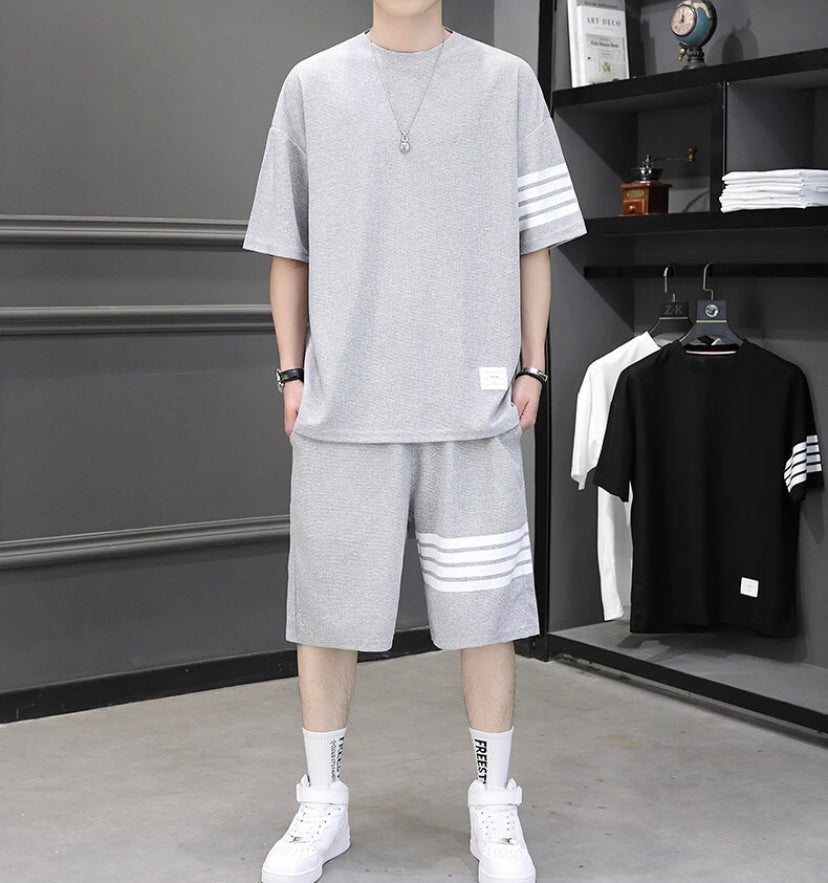 Men's Set T-shirt Shorts 3 colors