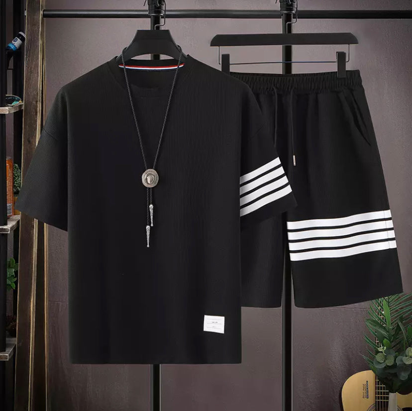 Men's Set T-shirt Shorts 3 colors