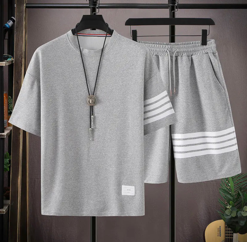 Men's Set T-shirt Shorts 3 colors