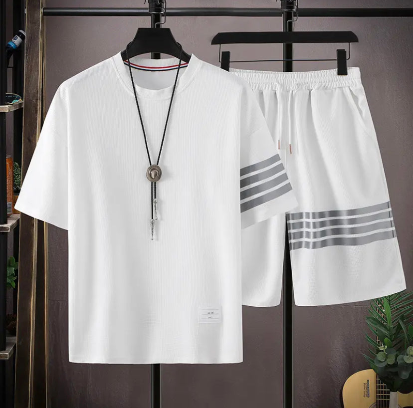 Men's Set T-shirt Shorts 3 colors