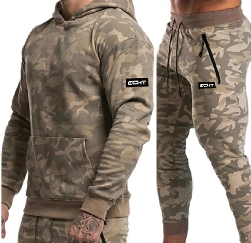 Men's Army Sport Suit Gray and Khaki