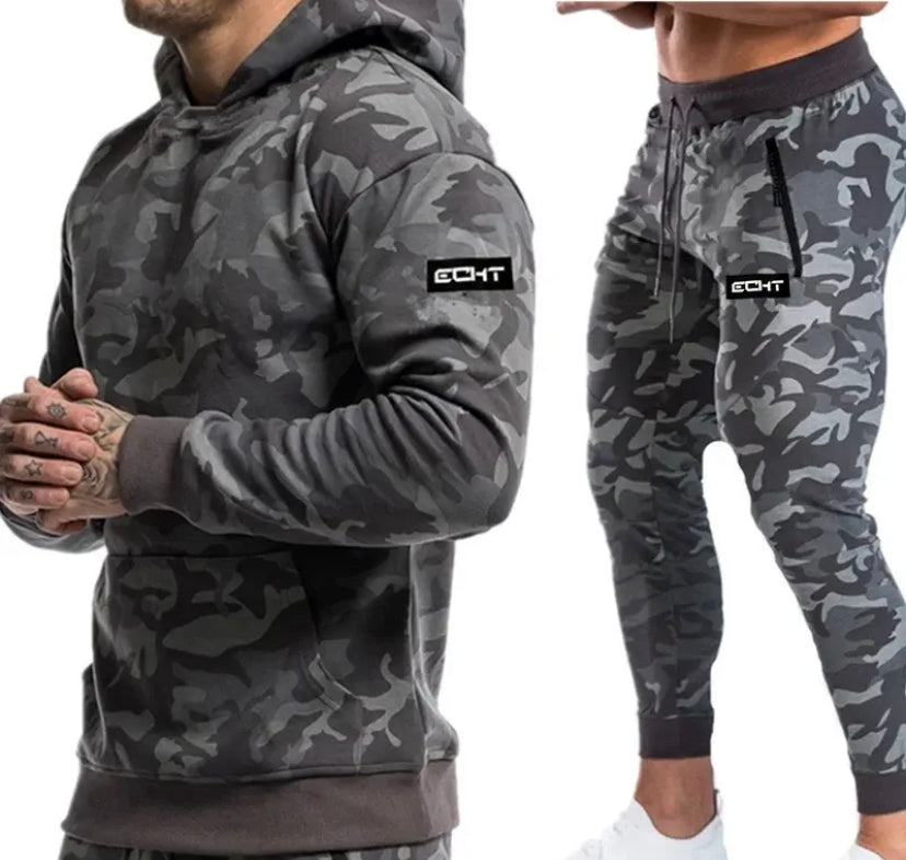 Men's Army Sport Suit Gray and Khaki