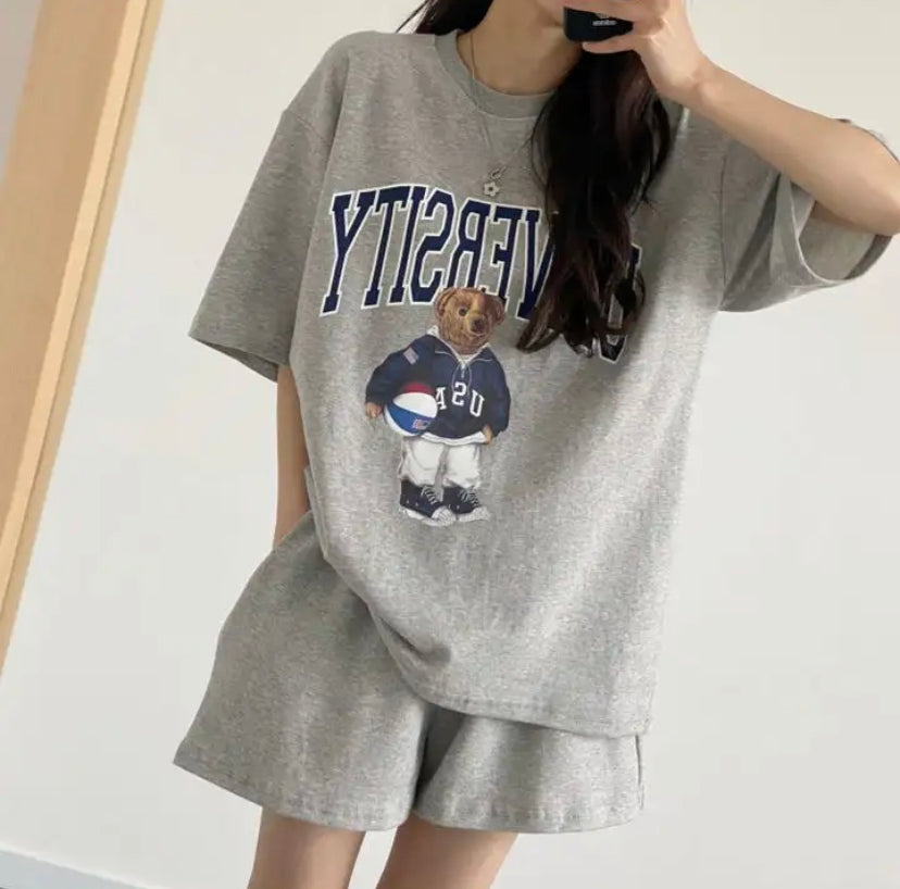 Bear Print Style Women's Suit 3 colors