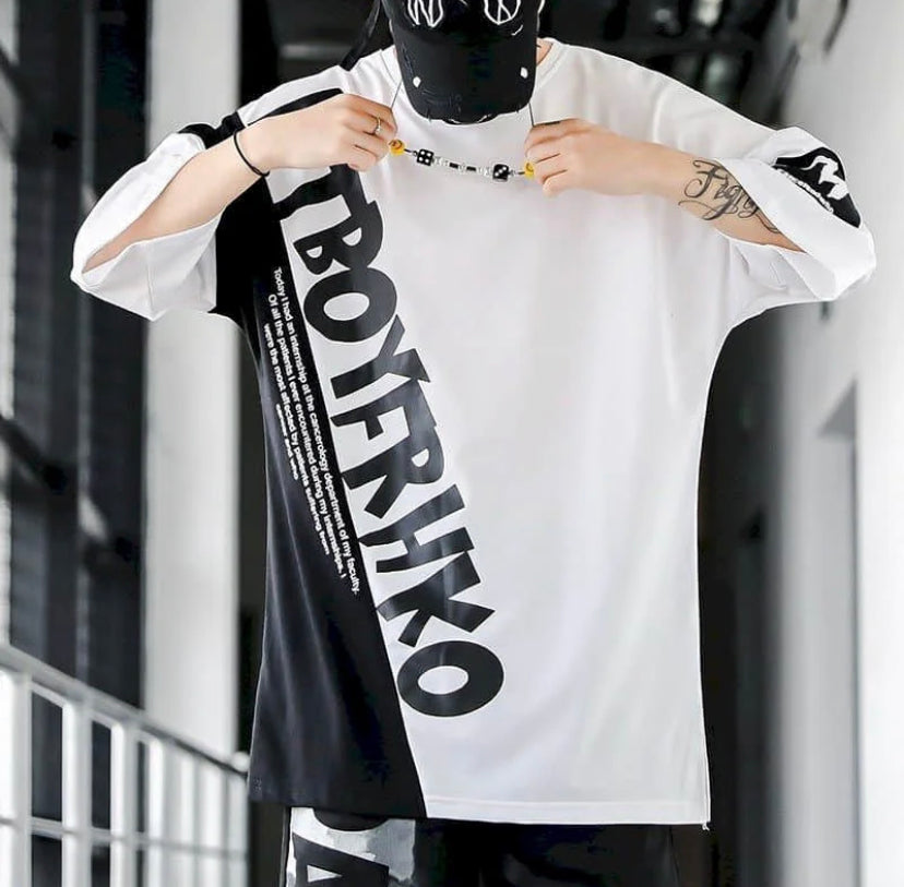 Men's Hip Hop Style Suit Black White