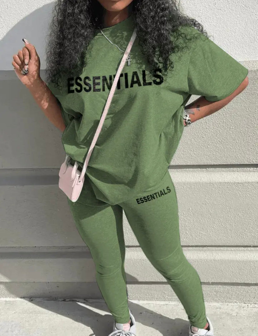 Leggings And T-Shirt Women's Set 6 colors