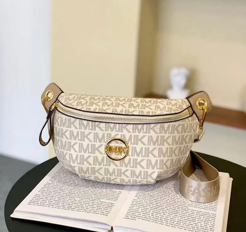 Messenger Women's Bag Brown White
