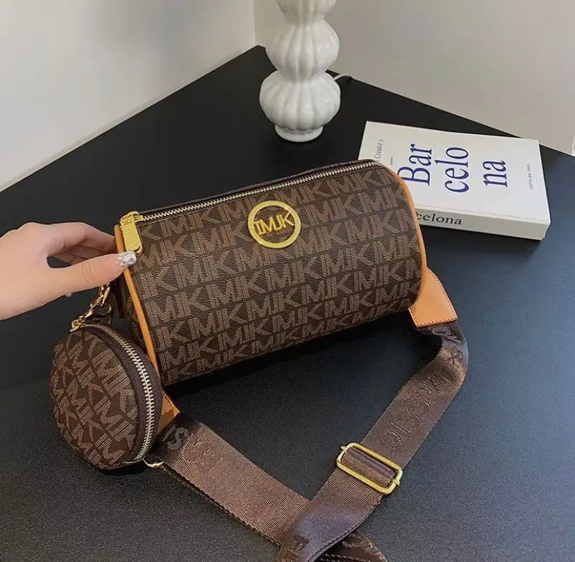 Barrel Round Women's Bag Brown and White
