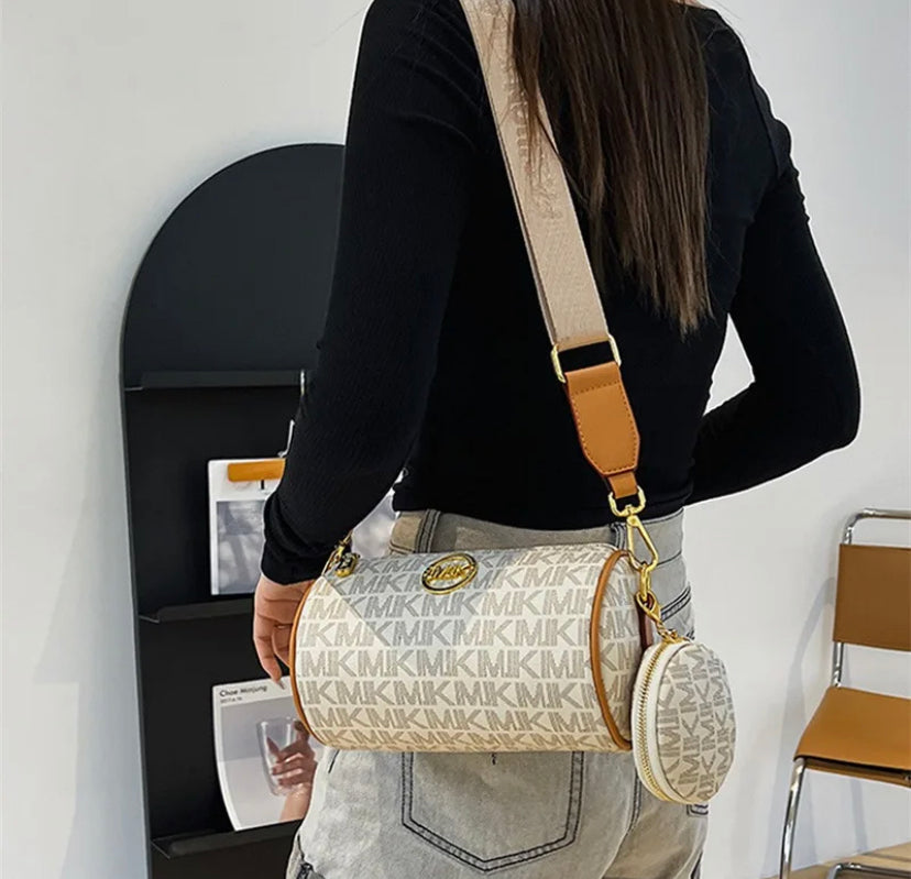 Barrel Round Women's Bag Brown and White
