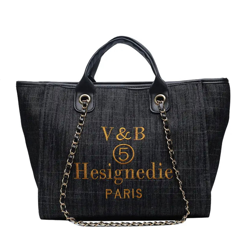 Denim Women's Shopper Bag 3 colors